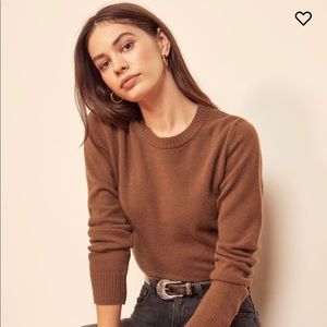 Reformation cashmere crew sweater